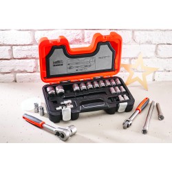 Bahco Socket Set 1/2In Drive 24PC
